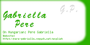 gabriella pere business card